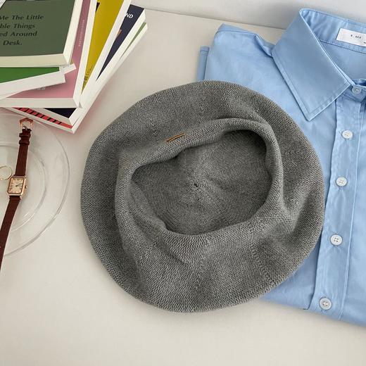 【时尚感爆棚！毛线针织贝雷帽】春秋画家帽显脸小日系薄款设计感小众网红潮，随心搭配各种风格衣服。ry 商品图7