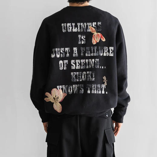 KHOKI Vintage finished sweatshirt 复古水洗做旧圆领套头卫衣 商品图2