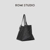 ROMI STUDIO “松弛至上” 荔面头层牛皮拼羊皮手提大号托特包 444TS007 商品缩略图5