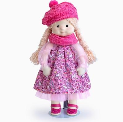 BUDIBASA巴迪宝思手工洋娃娃阿芙罗拉+帽子围巾（38 cm） 商品图0