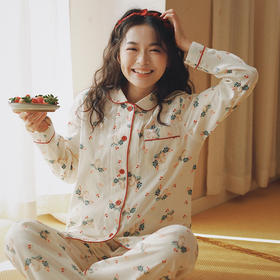 【全棉磨毛】2025新款甜美纯棉磨毛绒布秋冬家居服 可爱卡通长袖长裤日系睡衣