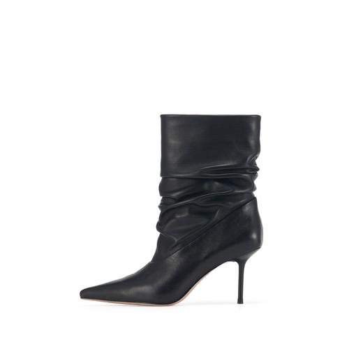 westory2024年秋冬季款纯色细高跟尖头性感长筒中筒瘦瘦靴W24DC84331 商品图2