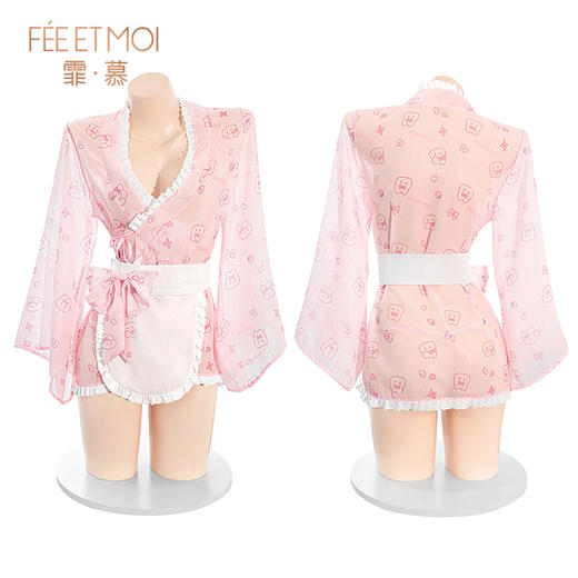【情趣内衣】霏慕糯糯小兔叽私房印花和服6805 商品图12