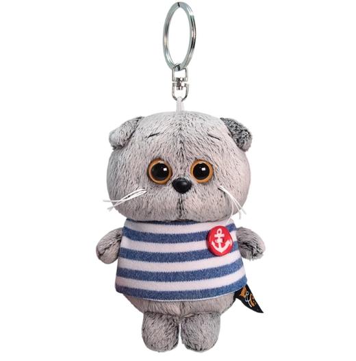 BUDIBASA巴迪宝思宝喜可猫+条纹T恤毛绒钥匙扣 商品图0