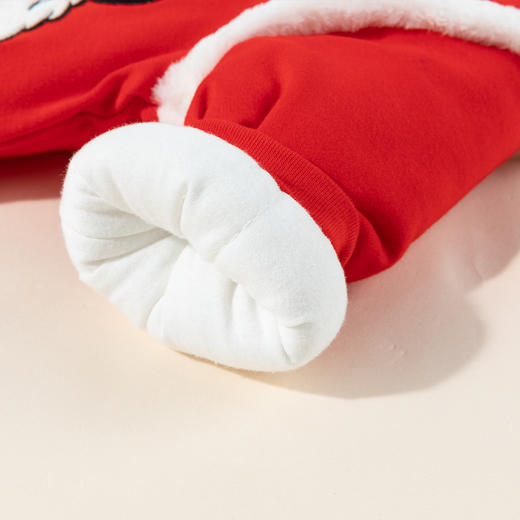 迪士尼【米奇国风哈衣】24秋冬新款男童夹棉防风保暖连体衣爬服拜年服ZD4DL005 商品图8