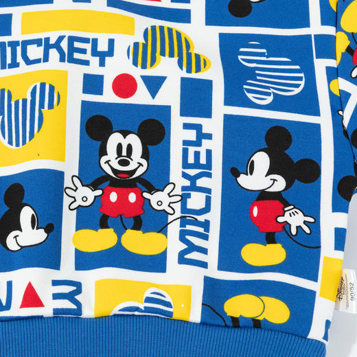 迪士尼【假期出游】24秋季新款男童加绒保暖卫衣时尚卡通米奇套头上衣ZD3DS047 商品图9