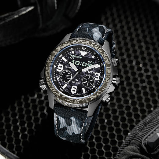 西铁城/CITIZEN覆膜运动光动能钢带男表JV1008-63E 商品图2