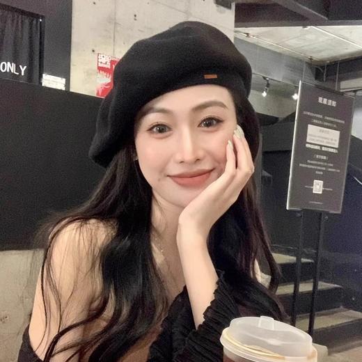 【时尚感爆棚！毛线针织贝雷帽】春秋画家帽显脸小日系薄款设计感小众网红潮，随心搭配各种风格衣服。ry 商品图1