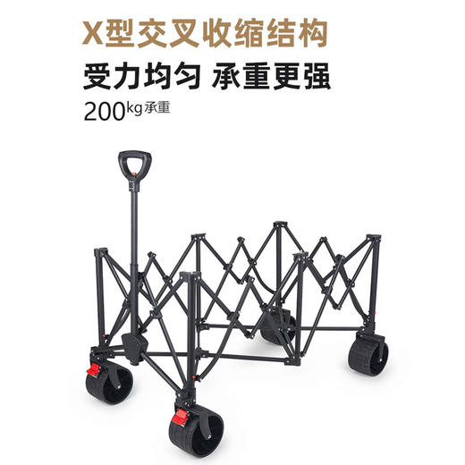 【小家电】趣游帮聚拢款坦克轮折叠推车 YB60 HF 商品图2