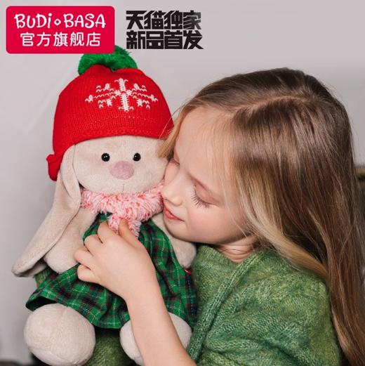 BUDIBASA巴迪宝思ZaikaMi兔+绿色毛衣和红色小鸡心,23cm 商品图2