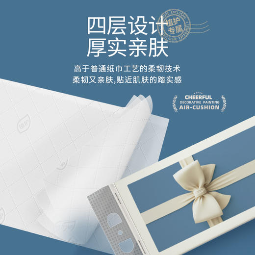 植护 挂抽纸面巾纸悬挂式320抽×6提 商品图2