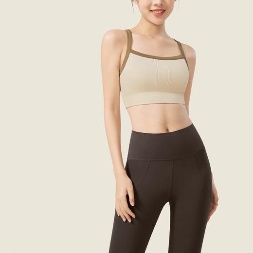 跃牌【美西西系列】无缝一体式胸垫高强度运动内衣瑜伽背心WX547 商品图2