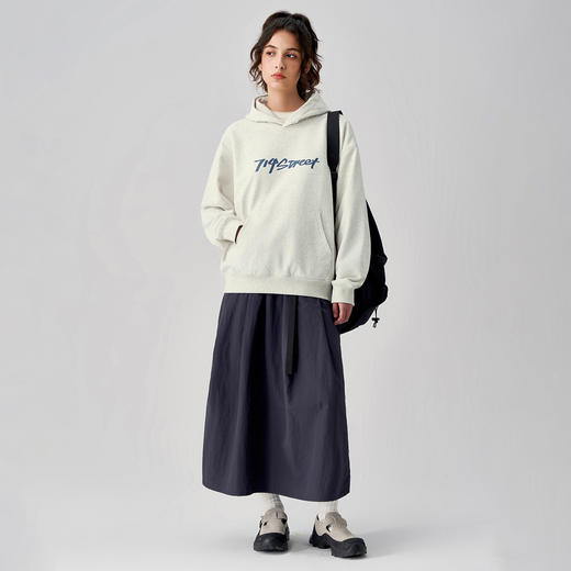 714street夜光LOGO印花连帽卫衣男重磅420g秋冬新款帽衫宽松上衣 商品图4