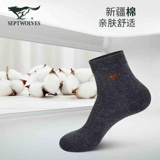 七匹狼 全棉休闲男袜6双装(混色)20521 商品图3