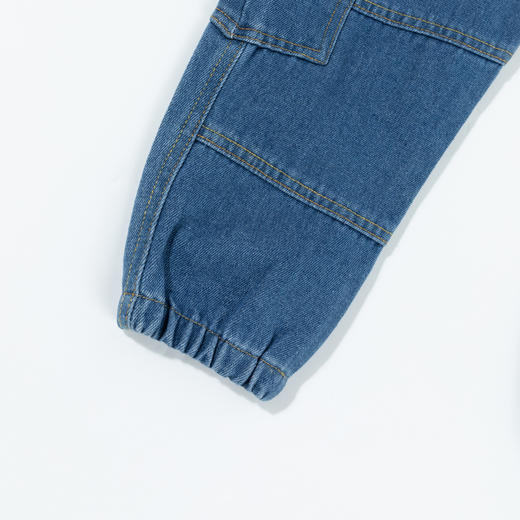 迪士尼【多口袋米奇牛仔裤】24秋季新款男童运动休闲束脚裤百搭学生裤ZD3DK026 商品图5