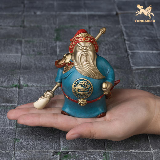 铜师傅《于荣光联名关羽》桌面萌版武财神铜关公摆件 家居 工艺品 商品图4
