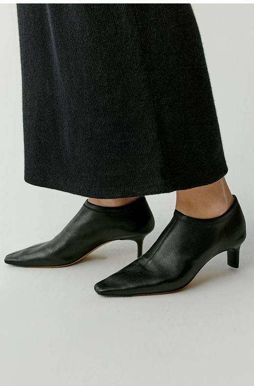 现货 THS 9.23-限时 之家 新款巨舒适弹力羊皮 秀气小方头高跟方跟皮鞋 高跟鞋 3色 BZ1209 商品图6