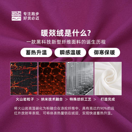 必迈运动蓄能暖绒套装加绒保暖排汗抑菌秋冬男女外穿打底衣紧身裤 商品图7