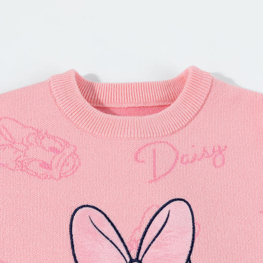 迪士尼【校服神器】24秋冬新款女童软糯毛衣时尚黛西内搭保暖针织衫ZD3DS043 商品图5