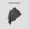 ROMI STUDIO “温柔已至” 高支羊毛混纺软糯流苏披肩围巾 446A9104 商品缩略图0