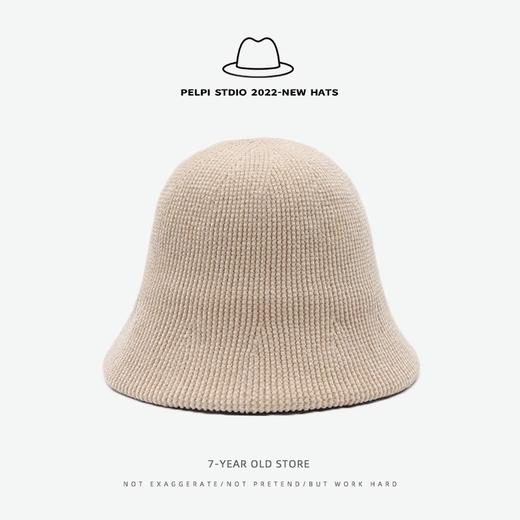 【立体设计！大头围秋冬帽子】女雪尼尔盆帽保暖渔夫帽日系针织水桶帽冬季。ry 商品图4