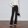 【高货】全新升级【铂金会员220/天猫299/差价79】(20312) 洛诗琳新款通勤喇叭裤女开叉修身显瘦拼接腰头时髦西装裤 商品缩略图3