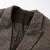 ROMI STUDIO“棕标甄选”绵羊毛混纺人字暗纹直身西装外套 431WS047 商品缩略图2