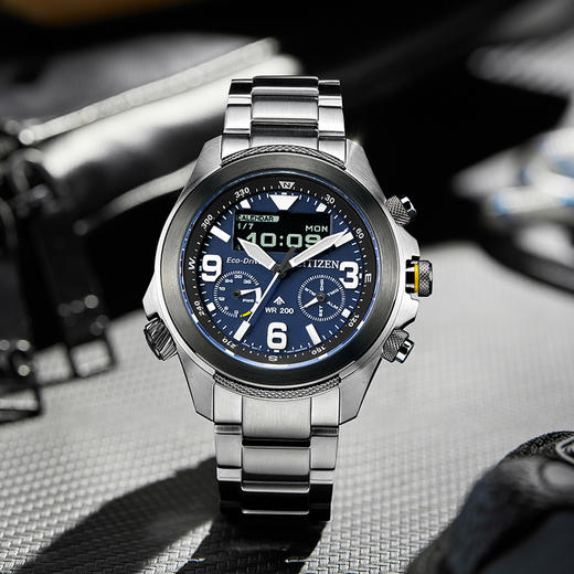 西铁城/CITIZEN运动光动能钢带男表JV1006-51L 商品图7