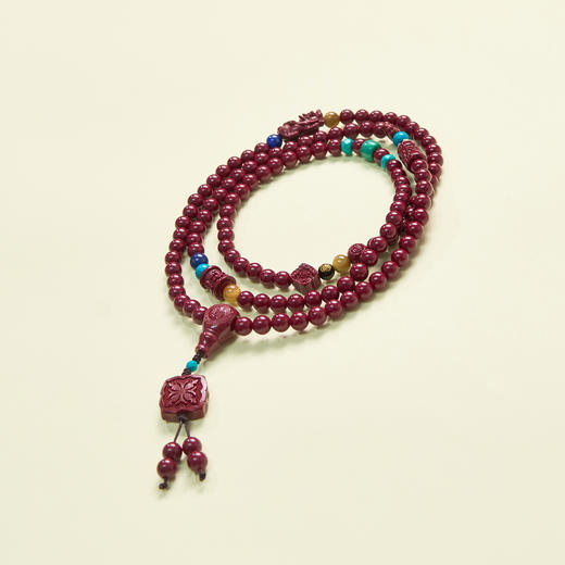 朱砂四圈手串-圆珠约6mm 商品图0