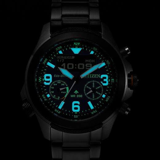 西铁城/CITIZEN运动光动能钢带男表JV1006-51L 商品图5