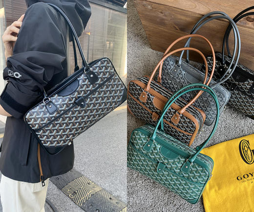 现货 THS 9.23-限时 戈雅家 箱包鼻祖 经典老花帆布包 超细平纹法棍包 4色 CQ1364 商品图0