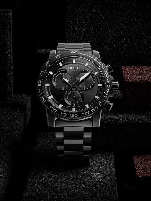 1F【天梭】天梭速敢系列黑武士瑞士石英男表 商品图0