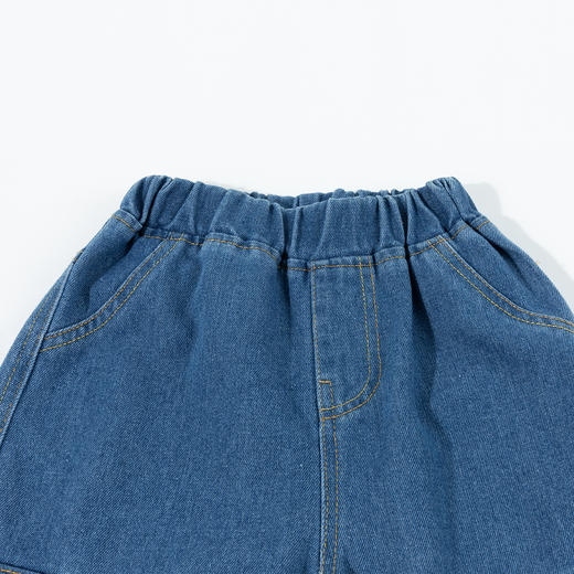 迪士尼【多口袋米奇牛仔裤】24秋季新款男童运动休闲束脚裤百搭学生裤ZD3DK026 商品图3