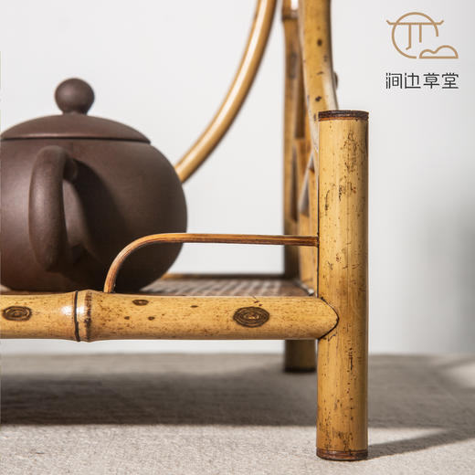 手工竹编照月文人茶棚 商品图9