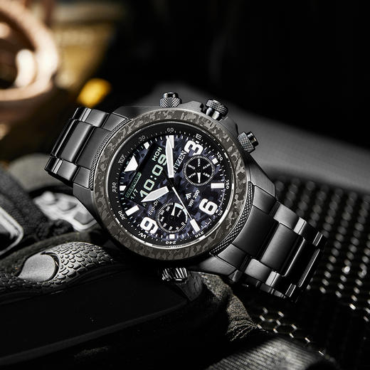 西铁城/CITIZEN覆膜运动光动能钢带男表JV1008-63E 商品图10