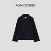 ROMI STUDIO“自我轮廓”*绵羊毛暗纹立领宽松毛呢外套 441D3018 商品缩略图0