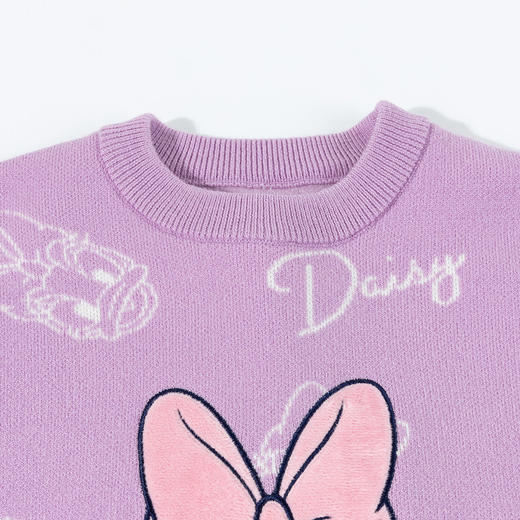 迪士尼【校服神器】24秋冬新款女童软糯毛衣时尚黛西内搭保暖针织衫ZD3DS043 商品图9