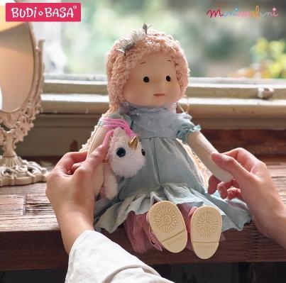 BUDIBASA巴迪宝思手工洋娃娃伊娃+帽子围巾（38 cm） 商品图1