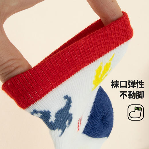 贝贝怡男童春秋四季儿童袜（5双装） 商品图4