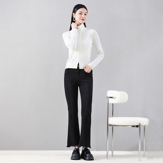 SKK8BD202诗梦女装黑色阔腿裤 商品图2