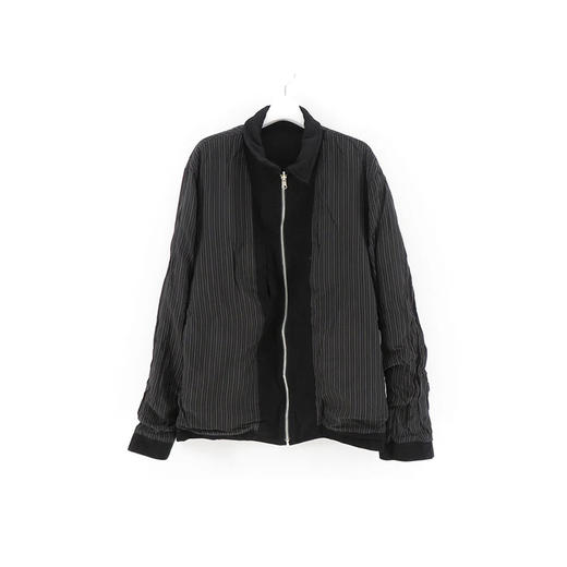 KHOKI Washed wool zip up jacket 水洗羊毛拉链夹克外套 商品图3