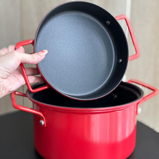 【超值2件套】德国锅具品牌 DESLON德世朗 锅组套装  煎/煮/炖 20cm汤锅/18cm锅 商品图2