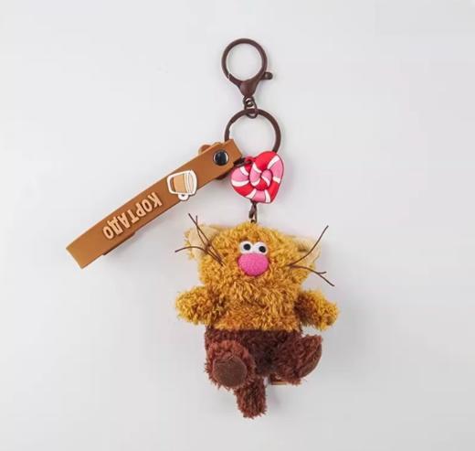 咖啡喵呜“可塔朵”+心里，毛绒钥匙扣 商品图0