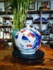 青花釉里红＜鸿运当头＞石榴瓶 商品缩略图0