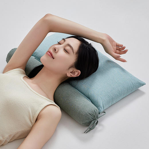 【条纹荞麦组合枕】全棉条纹荞麦组合牵引枕单人承认枕头枕芯 商品图5