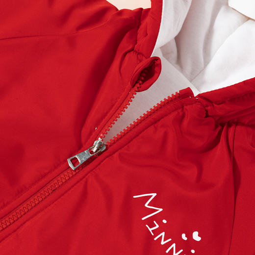 迪士尼【立体蝴蝶结】24冬季新款女童夹棉连体衣卡通米妮防风保暖哈衣ZD4DL010 商品图9