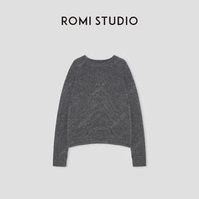ROMI STUDIO“格雷高知”康宝莱山羊 绒绵羊毛混纺针织毛衫432TM021