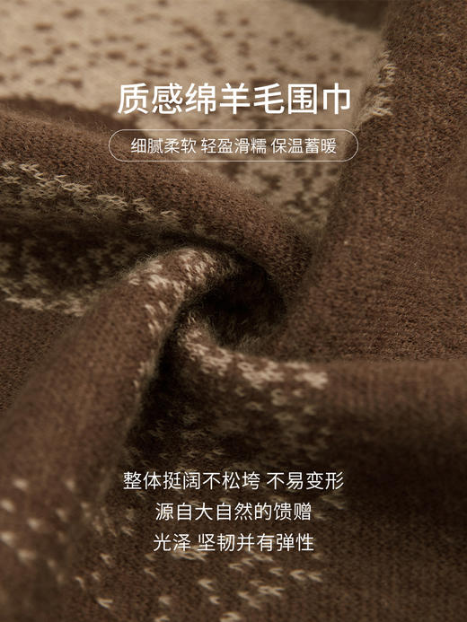万事利双面混纺羊毛围巾-璀璨之韵 商品图3