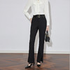【高货】全新升级【铂金会员220/天猫299/差价79】(20312) 洛诗琳新款通勤喇叭裤女开叉修身显瘦拼接腰头时髦西装裤 商品缩略图2