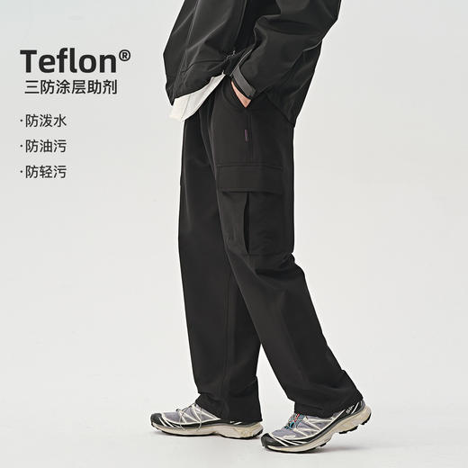 【抓绒】714street山系户外防水宽松工装裤男秋冬加绒直筒长裤束脚休闲裤 商品图3